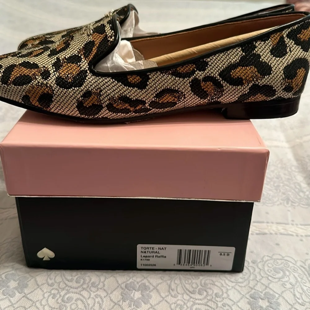 Kate Spade Shoes Womens Size 8.5 Flats Leopard Slip On - Picture 4 of 11